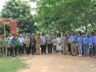 A planting event in Sok An Phnom Kulen Orchid Research and Conservation Center