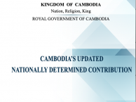 PRESS RELEASE: Cambodia’s Updated NDC under the UNFCCC
