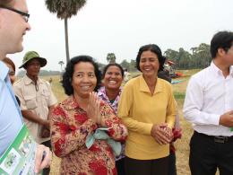 Villagers in Prey Veng Are Pleased With Crop Varieties Introduced by CCCA