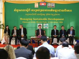 ការឆ្លើយតបនឹងការប្រែប្រួលអាកាសធាតុ ត្រូវបានបង្ហាញនៅក្នុងសន្និបាទបូកសរុបការងារបរិស្ថានឆ្នាំ២០១៦ និងទិសដៅការងារ២០១៧