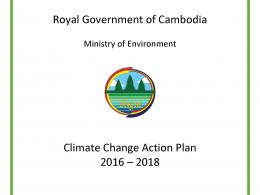 New Release - Climate Change Action Plan for Ministry of Environment 2016-2018