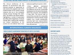 Climate Change Newsletter No4, Jan-Mar 2016