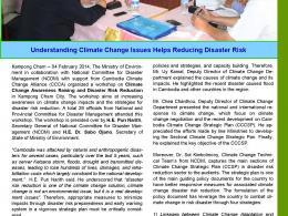 Understanding climate change helps reduce disaster risk